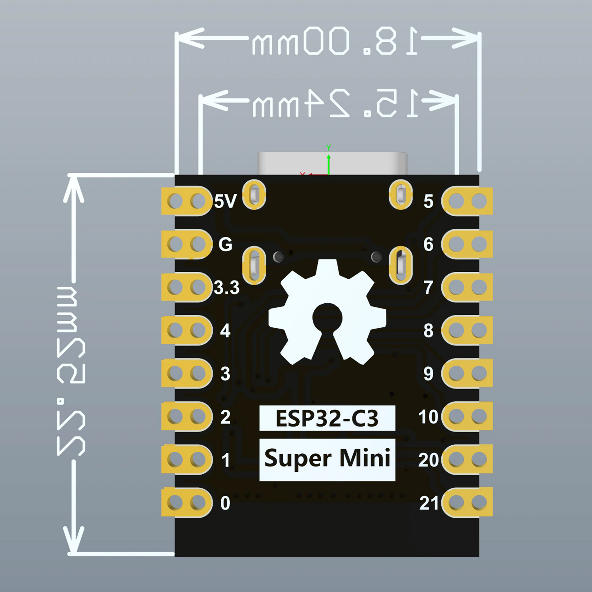 ESP32-C3 'Super Mini' Development Board – Microck